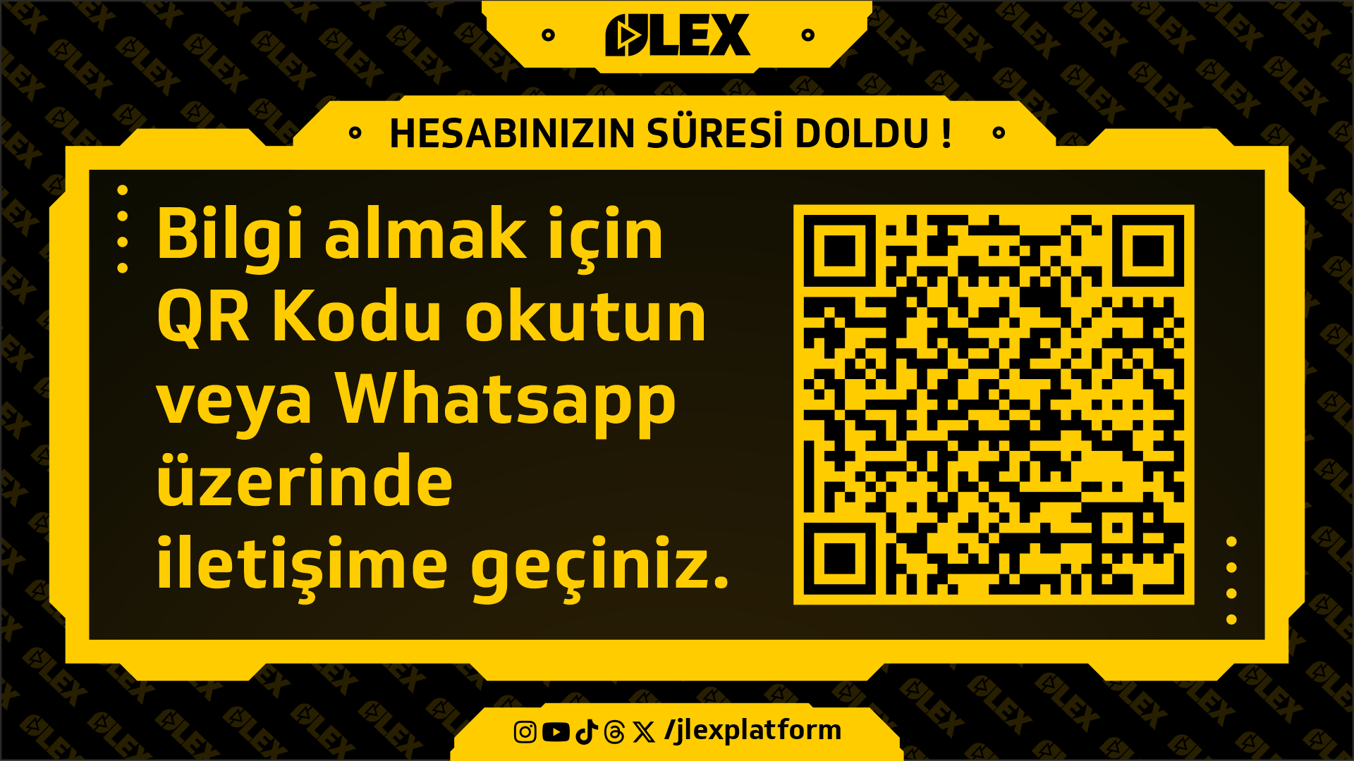 Hesabınızın Süresi Doldu !